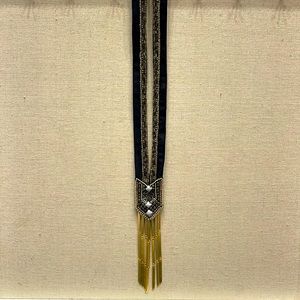 Stella & Dot Nile Necklace NWOT. Gold,black,white accents. Length 42.5